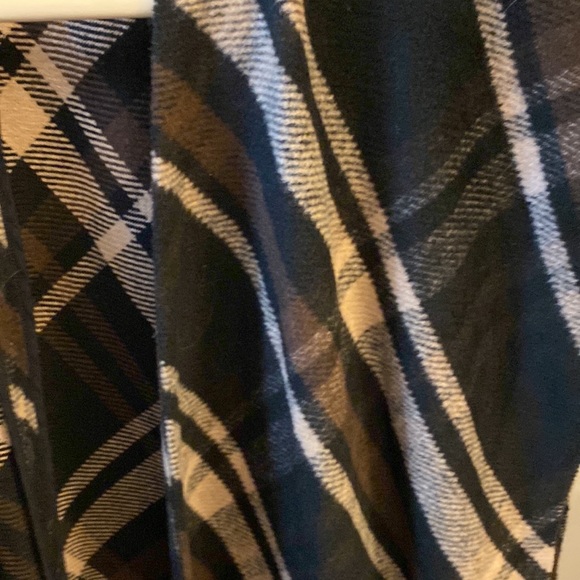 Lucky Brand Plaid Vest Shacket Jacket Long Duster women’s Medium - Picture 8 of 10